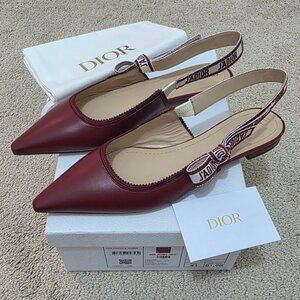 NWT Dior J'ADIOR Slingback Pump Ruby Red 41